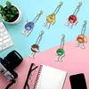 6pcs/set DIY Diamond Painting Chocolate Bean Keychains Kit