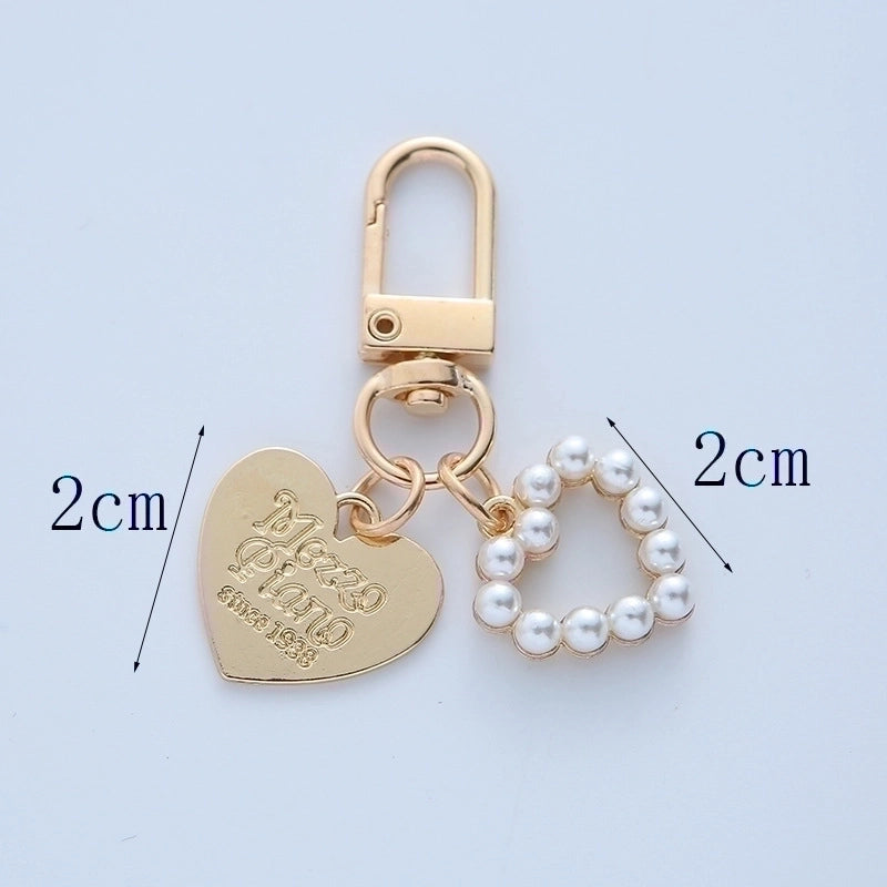 Sweet Heart Shape Alloy Unisex Keychain