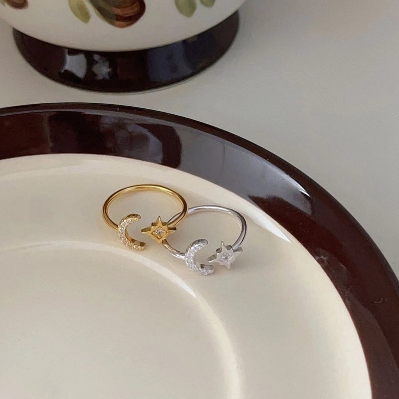 925 Sterling Silver Geometric Open Rings