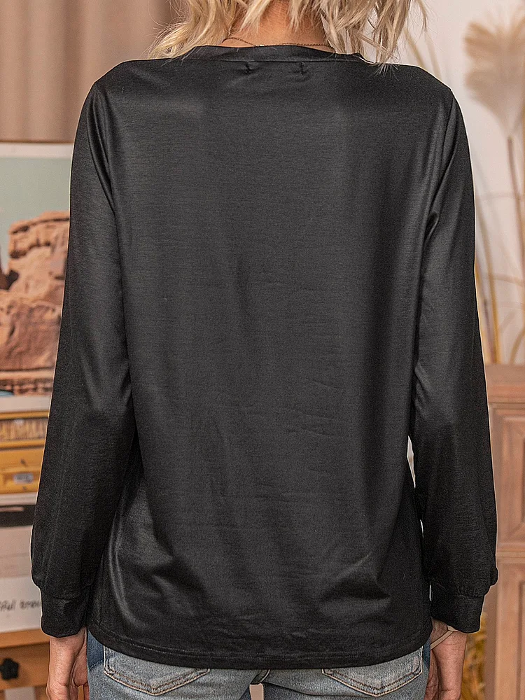 Black Animal Vintage Cotton Sweatshirts