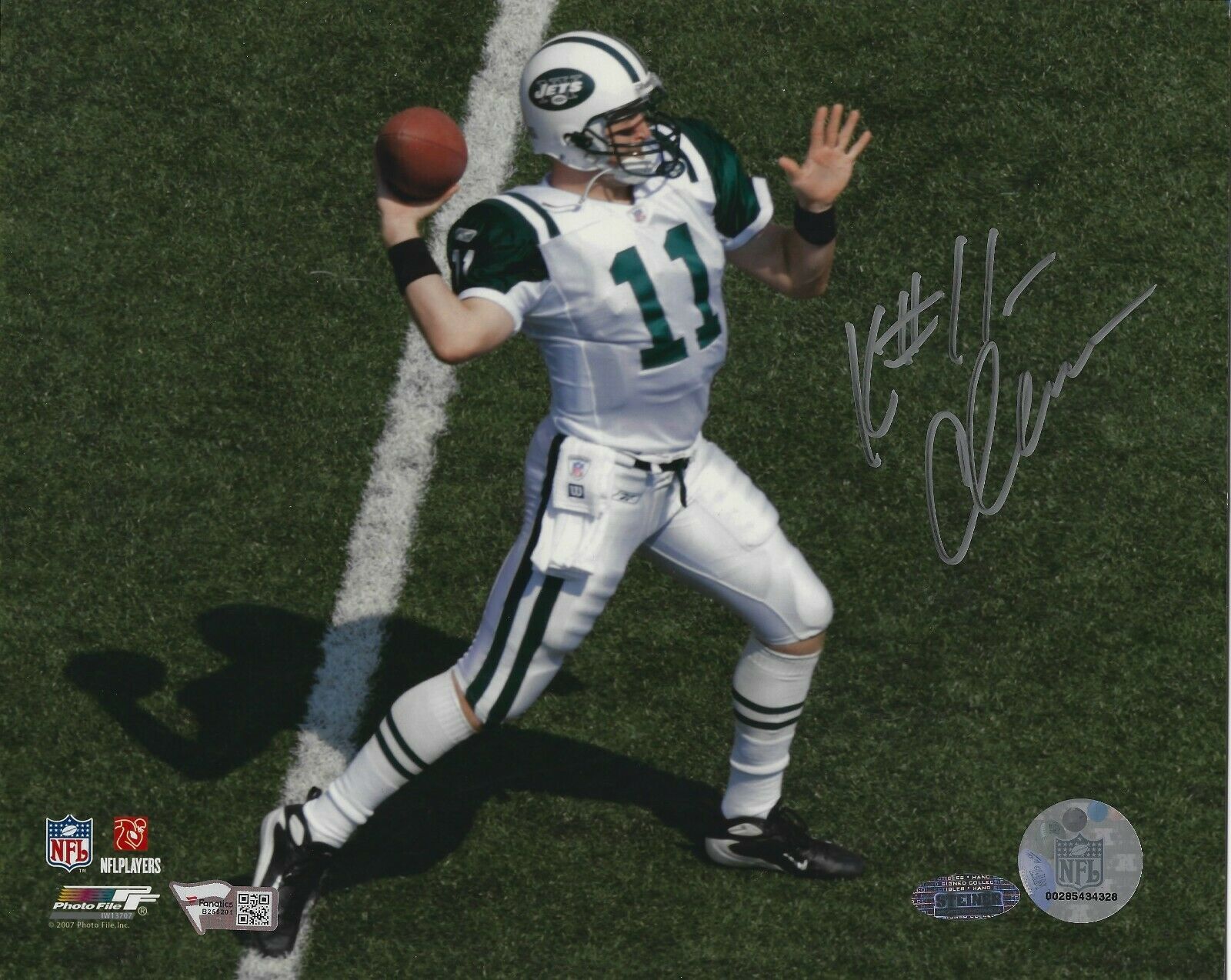 Signed 8x10 KELLEN CLEMENS New York Jets Autographed Photo Poster painting - Fanatics COA