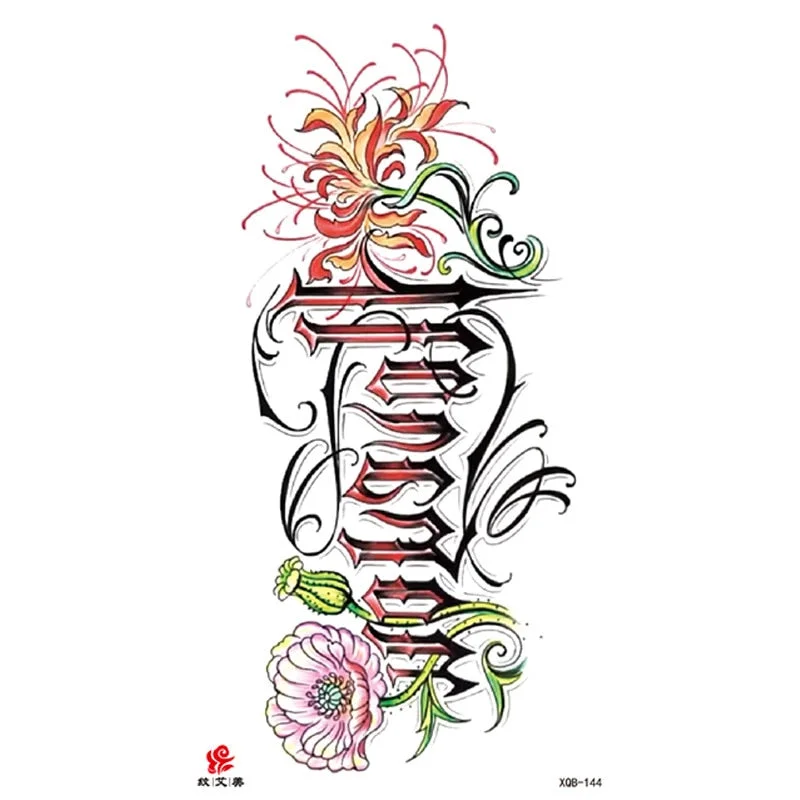 Animal Tiger dragonTemporary Tattoos Fox Wolf Eagle Fake Tatto Sticker Owl Flower Tatoo Body Armbands Men tatuajes temporales