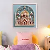 Paper Quilling Castle-14CT Stamped Cross Stitch 40*40cm/15.75*15.75in tapestrymarket