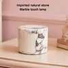 Marble LED Cordless Lamp Type-C Rechargeable Portable Ambient Lights Adjustable Light Modes for Home Office Travel Outing Social Occasions