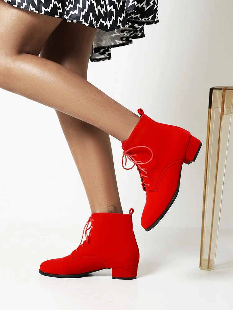 Women Comfortable Round Toe Boots  Stunahome.com