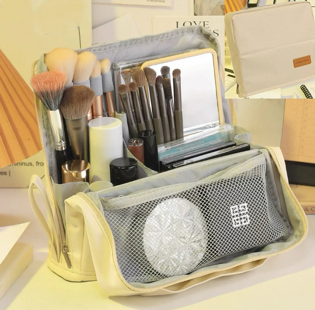 Standing Makeup Bag &ndash; Portable, Large Capacity