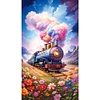 (40*70cm)Train - Full Round Drill Diamond Painting