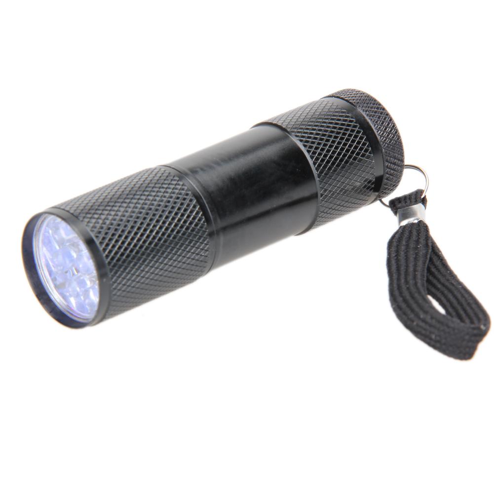 

9 LED Mini UV Ultra Violet Flash Black Torch-Flash Light, 501 Original