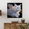 (Pre-Framed)Cat-Special Shape Diamond Painting Kit(25x25cm)