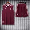 2025/2026 Bayern Munich Pre-Match Training Red Vest+Shorts Football1:1 Thai Quality