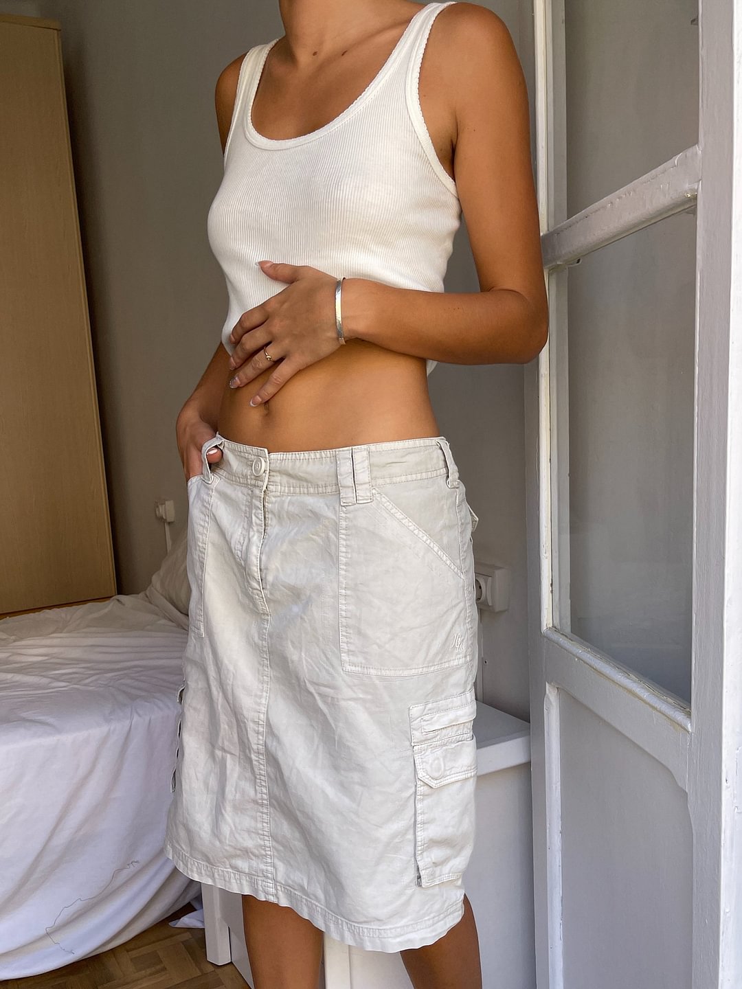 Sneaking Out Midi Skirt