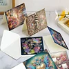 uk.everydayedeals 6Pcs DIY Diamond Painting Greeting Card - Flowers