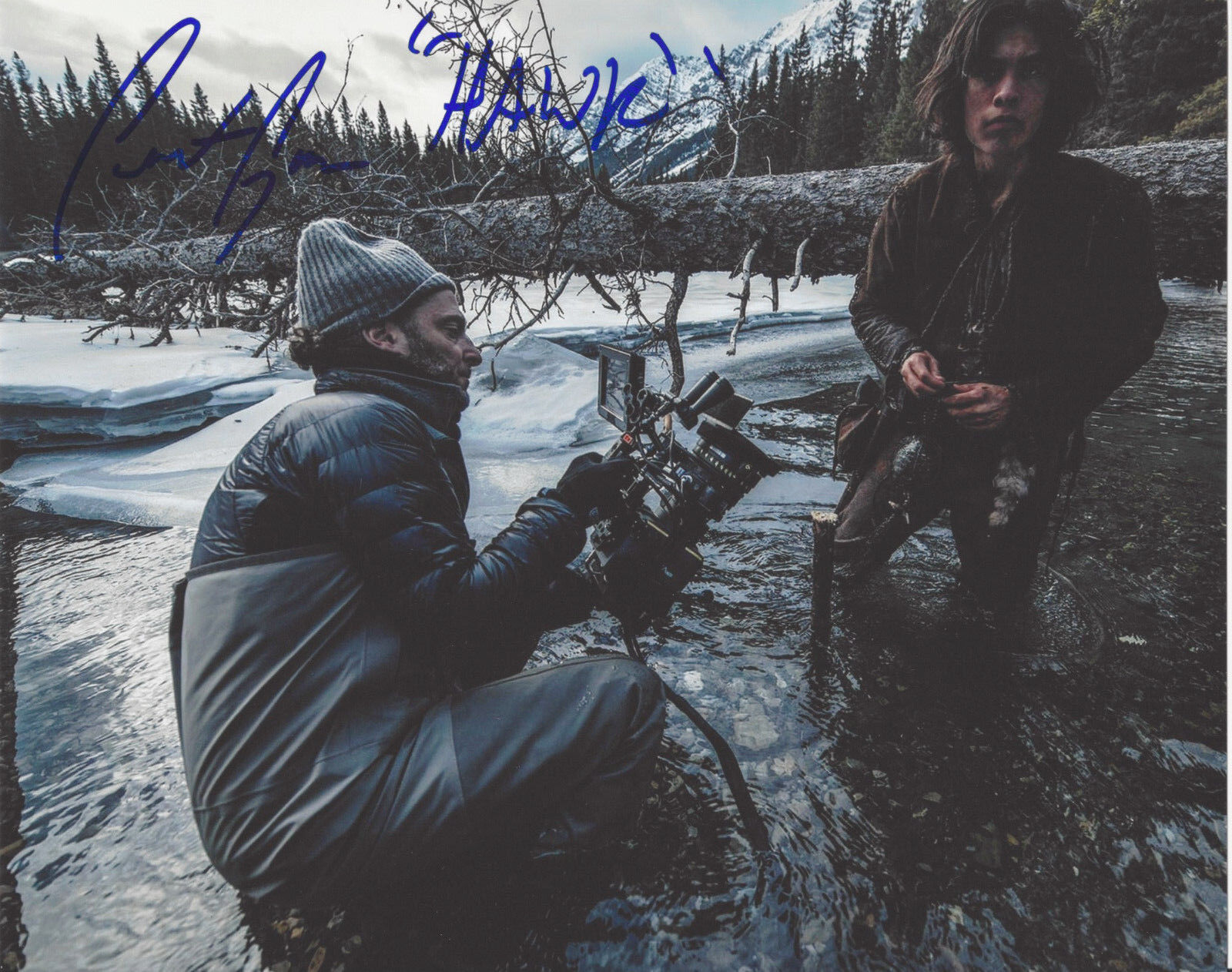 FORREST GOODLUCK SIGNED AUTHENTIC 'THE REVENANT' HAWK 8X10 Photo Poster painting F w/COA PROOF