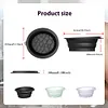 Silicone Face Ice Bath Bowl Folding Cold Plunge Basin Built In Icetray Skin Care