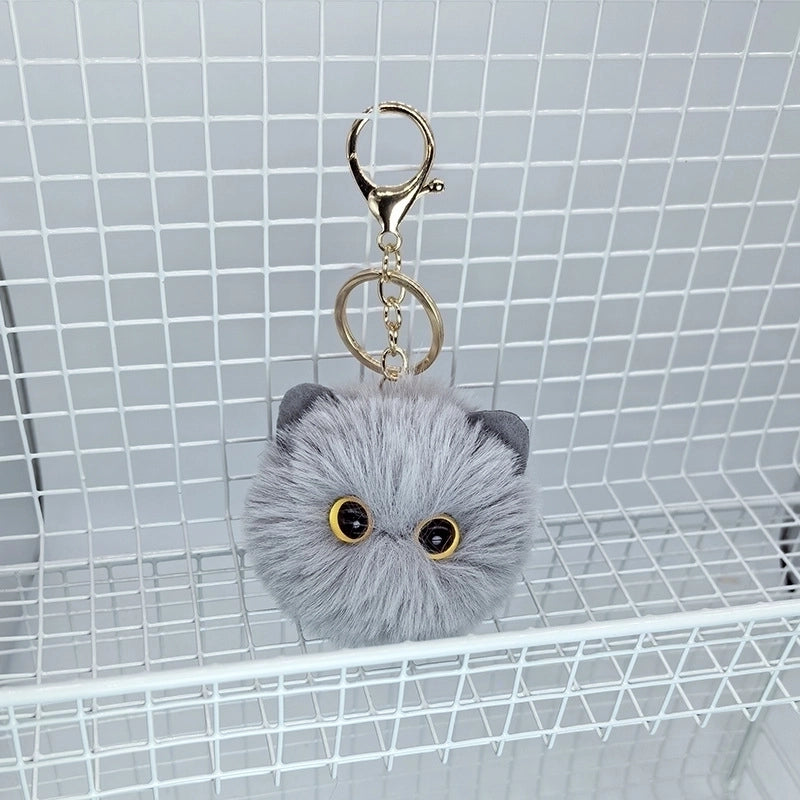 Modern Style Cat Plush Bag Pendant Keychain