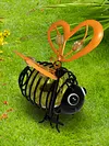 In-Sect Simulation Light with Elastic Spring Lights Decorations Figurine Solar Hanging Flying Insects Lamp for Outdoor