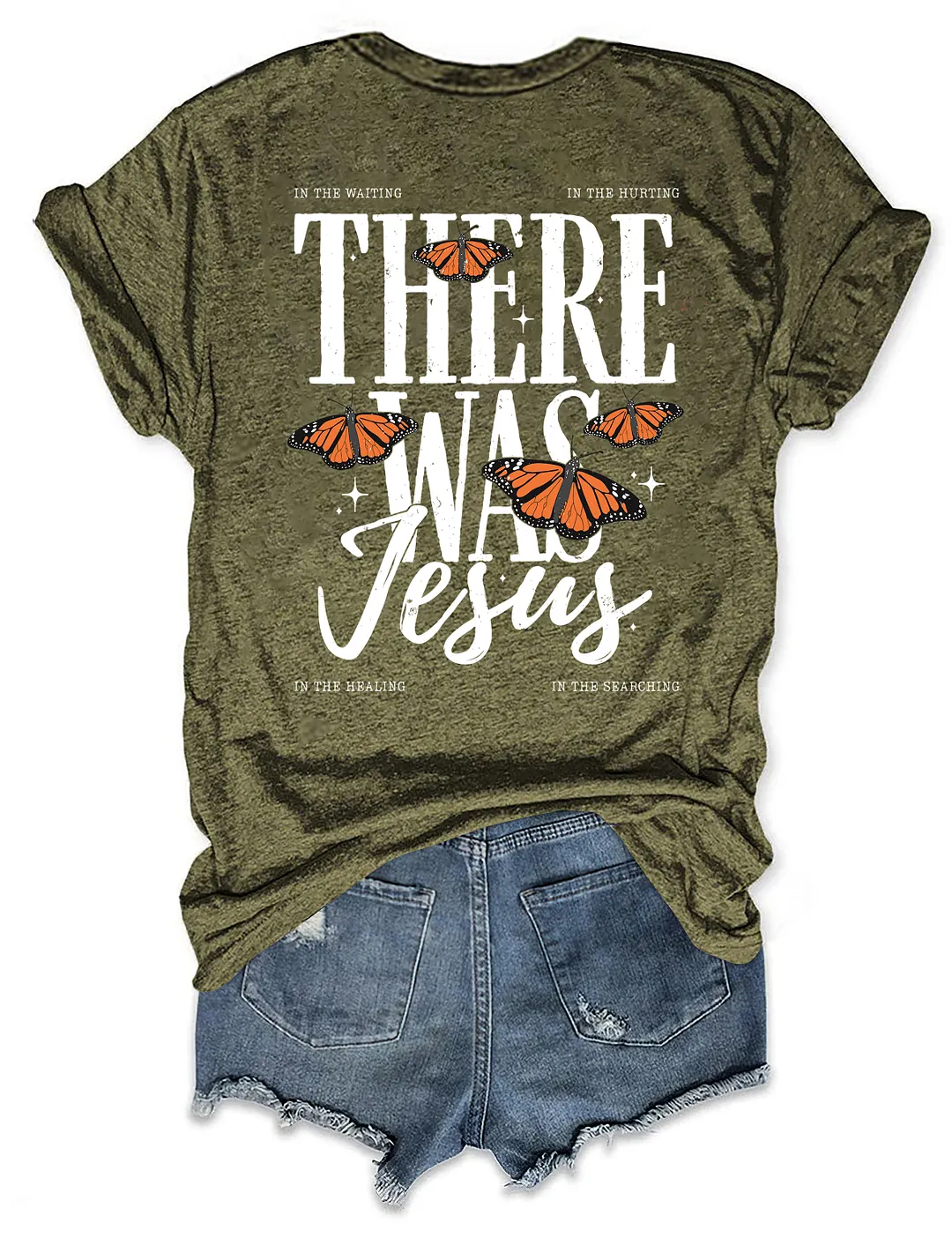 In The Hurting There Was Jesus Butterfly T-shirt