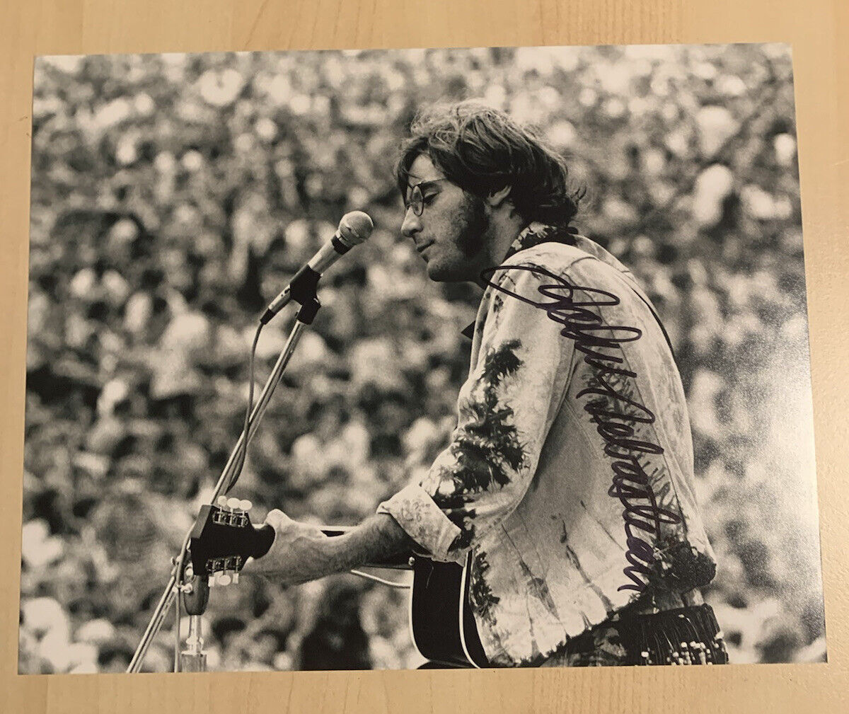 JOHN SEBASTIAN SIGNED 8x10 Photo Poster painting AUTOGRAPHED SINGER WOODSTOCK 1969 MUSICIAN COA