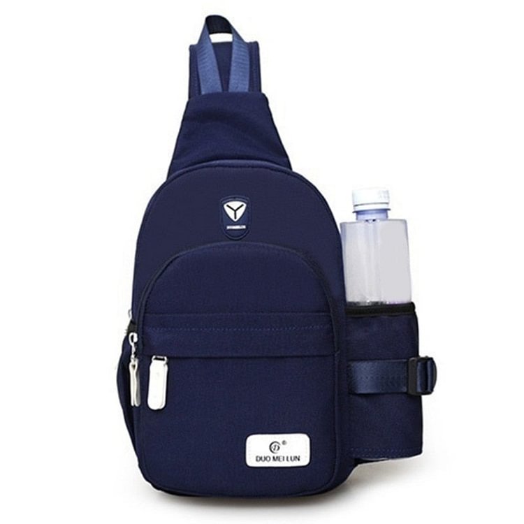 School Summer Short Trip Messengers Bag women Shoulder Bags Oxford Crossbody Bags Multi-pocket Sling Chest Bag
