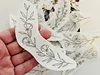 【9 PCS】Water Soluble Floral Border Hand Embroidery Pattern,peel and stick paper for ornaments