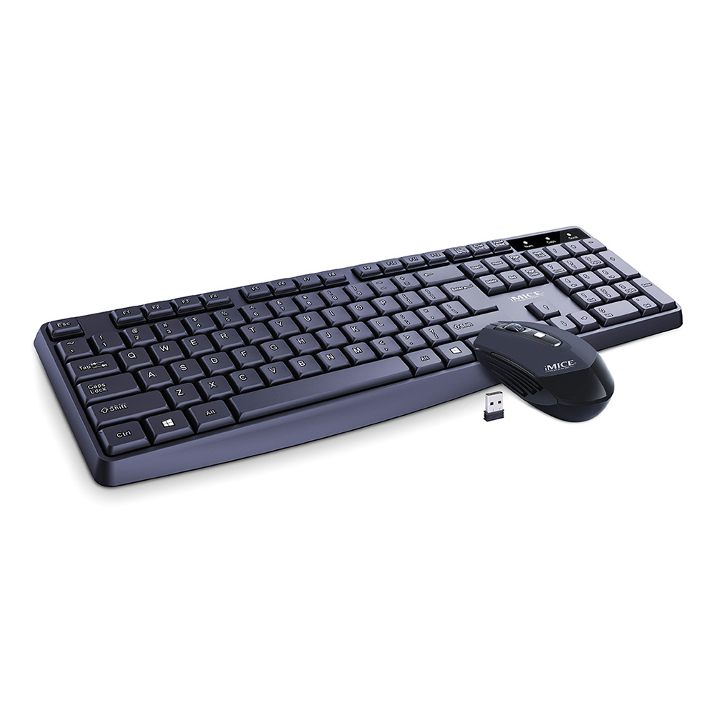 

IMICE AN-100 2.4GHz Wireless Mouse Keyboard Combos Set for Gamer Office PC, 501 Original