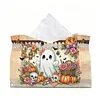 Large Size DIY Cute Ghost Pumpkin Lace Diamond Painting Tissue Box