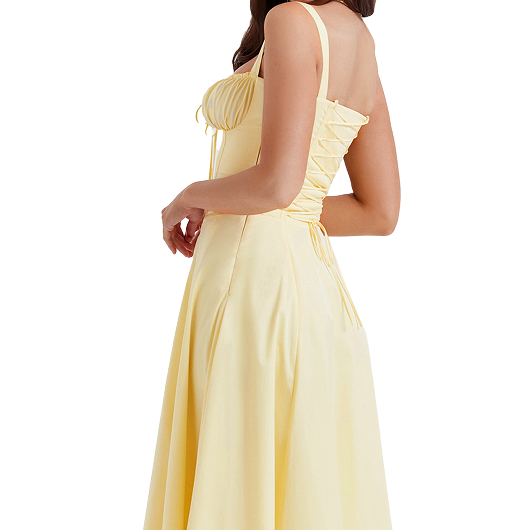 Fiora - Midi Bustier Corset Sun Dress