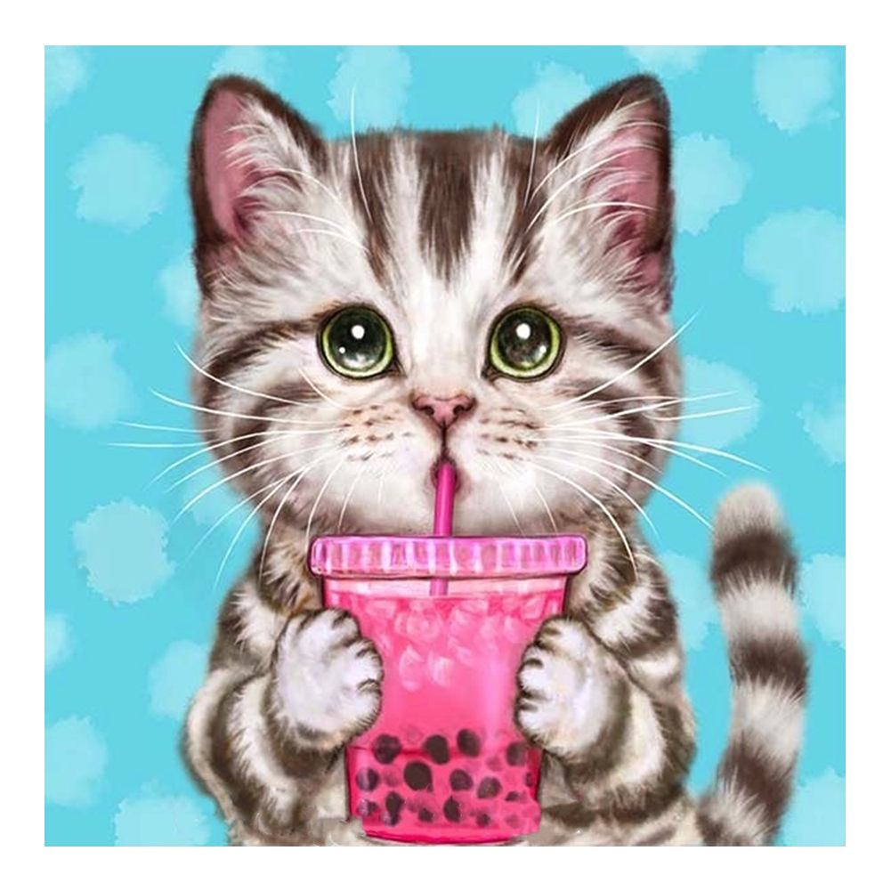 

Cute Cat - Round Drill Diamond Painting - 30*30CM, 501 Original