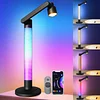 Smart Desk Lamp, RGB Color Sunset Light And Ambient Light,Rotatable And Adjustable, Music Sync, Voice And Remote And APP Control, Works With Alexa And Google Assistant, Suitable For Desk And Living Room Work Reading Lamp Bedside Night Lig