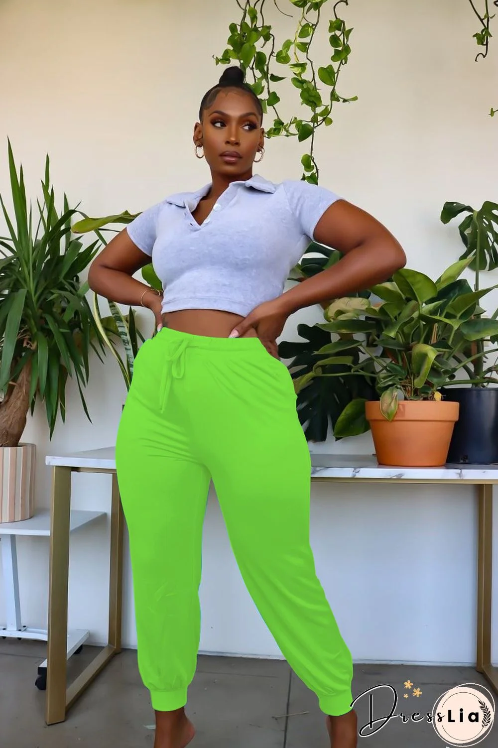 Plus Size High Waist Casual Joggers Sweatpants