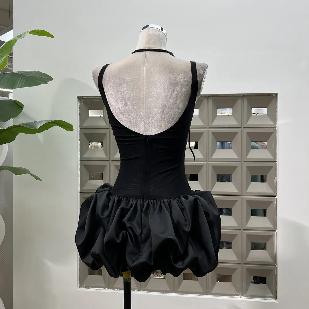Brownm Super Nice Ball Charming Micro-Cloud Skirt With Low Breast Sexy Vest Skirt Fluffy