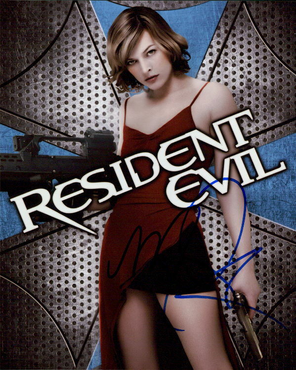 Milla Jovovich (Resident Evil) signed 8x10 Photo Poster painting in-person