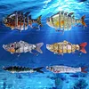 6Pcs Sinking Wobblers Fishing Lures Multi-Section Hard Bait for Pike Bass Trout