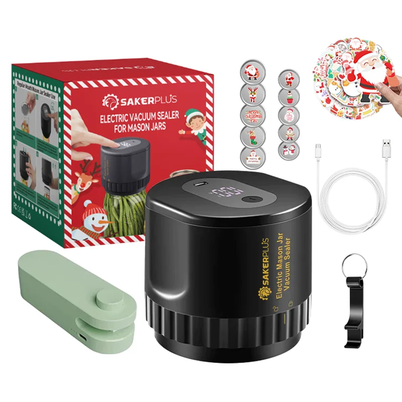 SAKER® Electric Vacuum Sealer For Mason Jars Christmas