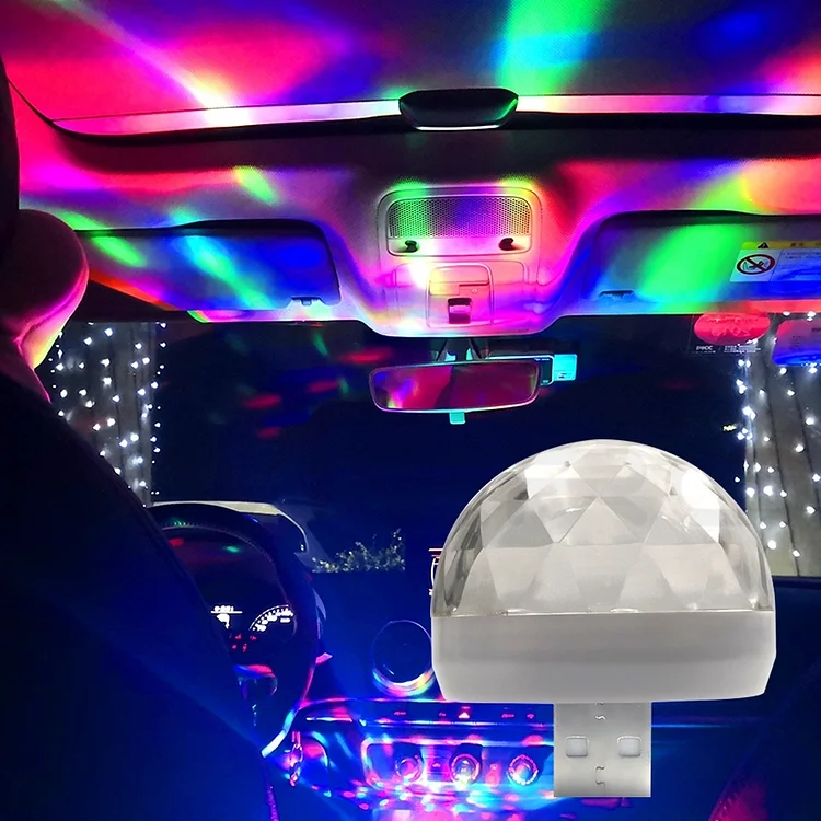【Buy more，save more】Car Auto Lamp USB Light DJ RGB