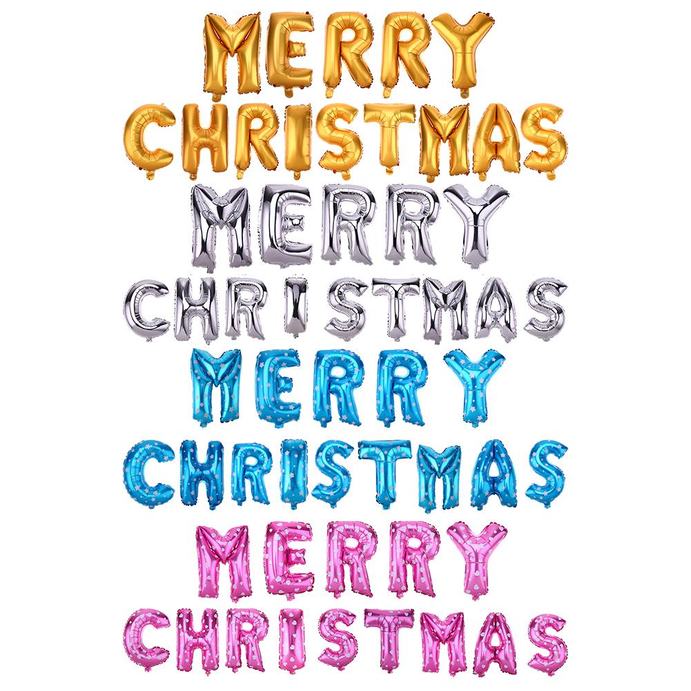 

Merry Christmas Letters Foil Balloon Set Party Festival Decoration, Pink, 501 Original