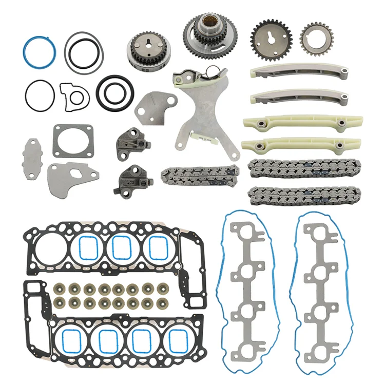 SEBLAFF Timing Chain Kit Engine Head Gasket Set Replacement for 2004 2005 2006 2007 Dakota Durango Commander Ram 1500 Grand Cherokee Raider HS8-30401 53020679 53020778