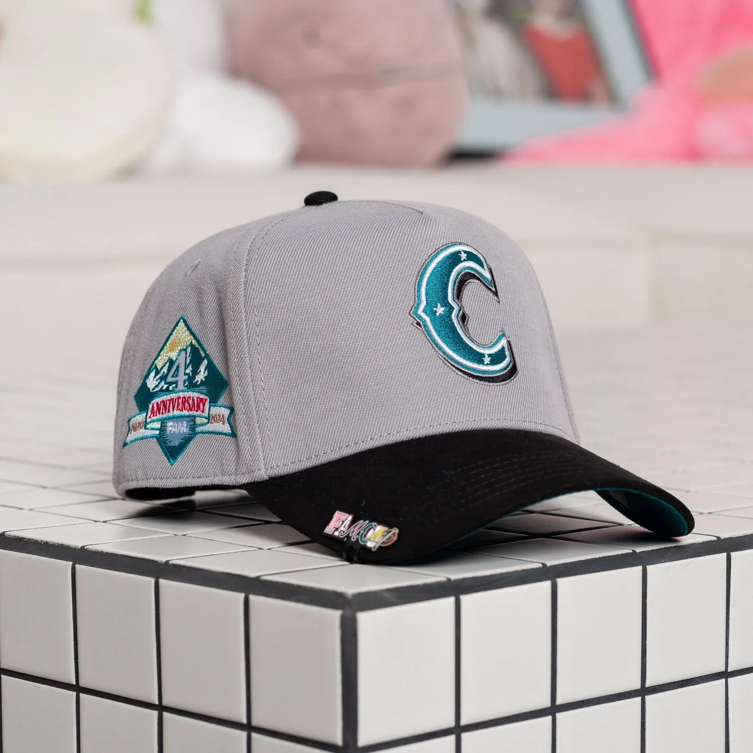 NEW ERA CAP SNAPBACK "C" CAP 4TH ANNIVERSARY TWO TONE / TEAL GREEN UV