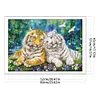 >SALE<Full Embroidery Eco-cotton Thread 11CT Printed Tiger Cross Stitch Kit 60x45cm