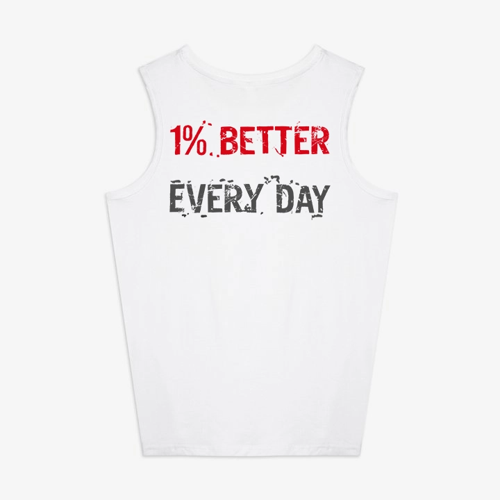 1% Better Every Day Printed Women's Vest