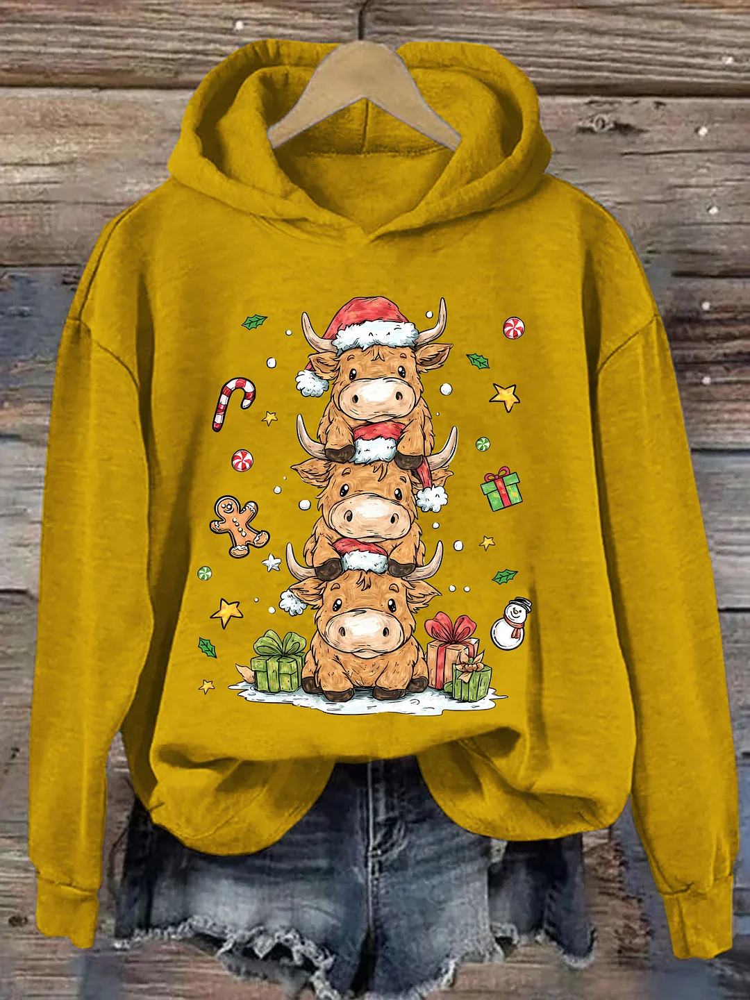 Cute Highland Cow Hoodie