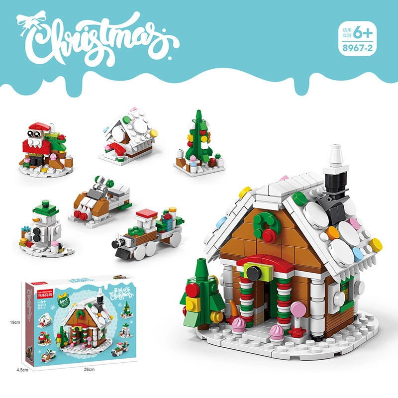 Compatible With Small Particles Christmas Building Blocks Suit Children Assembled Christmas Tree Toys Santa Claus