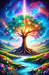 Luxury AB Velvet Diamond Painting Kit - Tree of Life