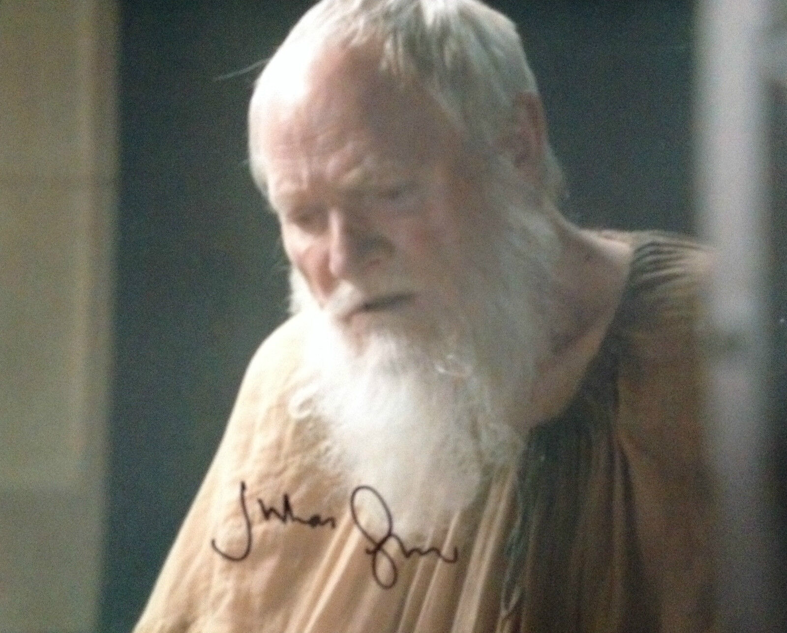 JULIAN GLOVER - GAME OF THRONES TV SERIES ACTOR - EXCELLENT SIGNED Photo Poster paintingGRAPH