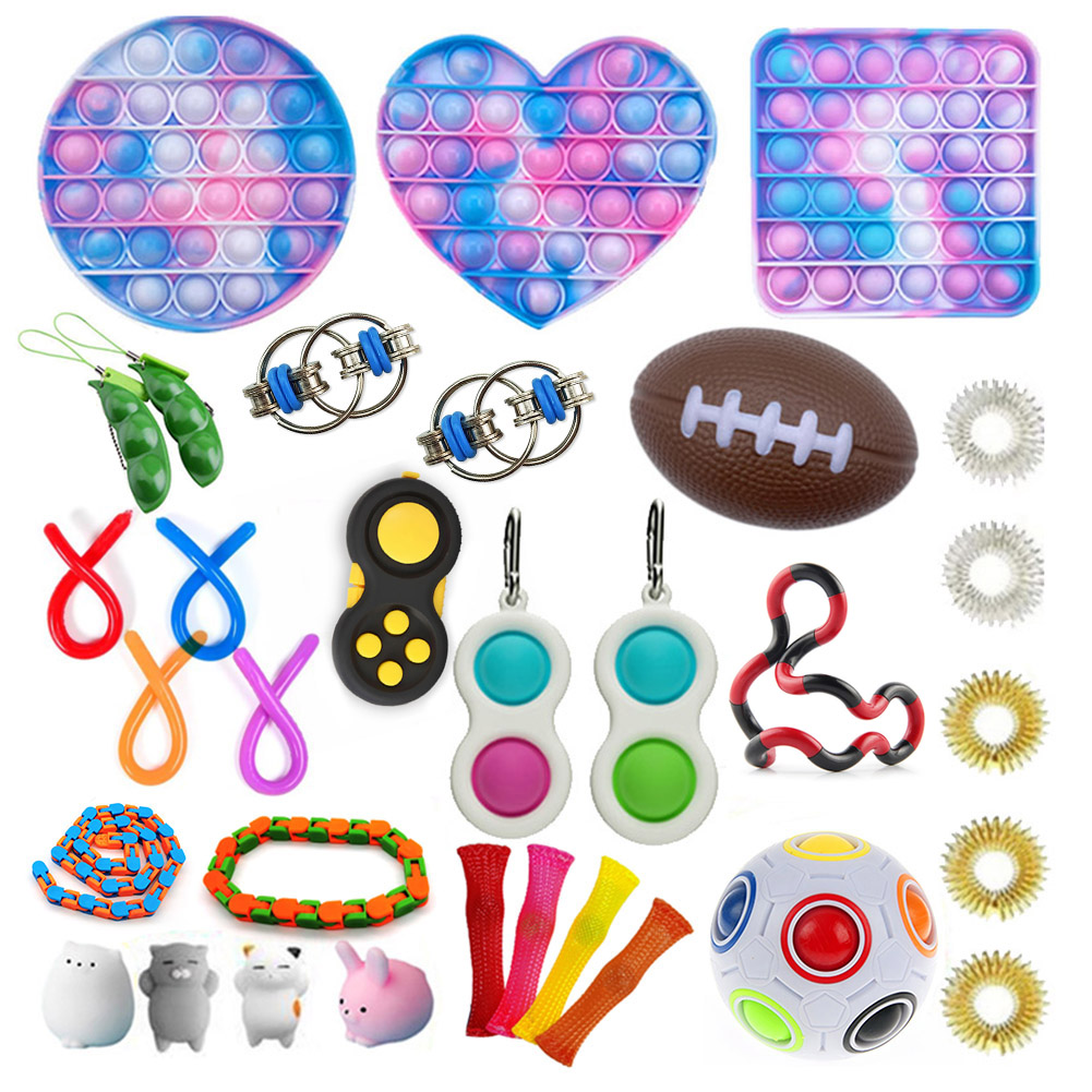 

Light Color - Pop It Fidget Toy, 501 Original