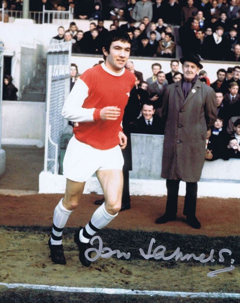 JON SAMMELS - ARSENAL LEGEND - SUPERB SIGNED COLOUR Photo Poster paintingGRAPH