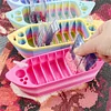  Boat Shaped Multifunctional Diamond Painting Drill Bag Storage Rack Pen Holder Practical Organizer for Crafts Diamond Painting Accessories