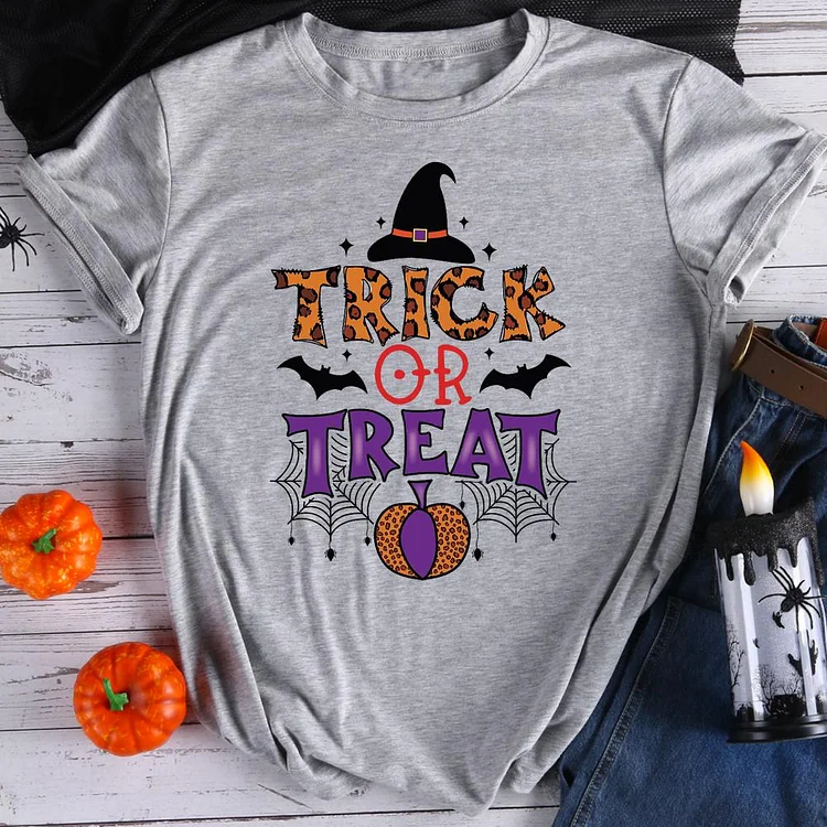 Trick or treat Halloween T-Shirt Tee-07810-Annaletters