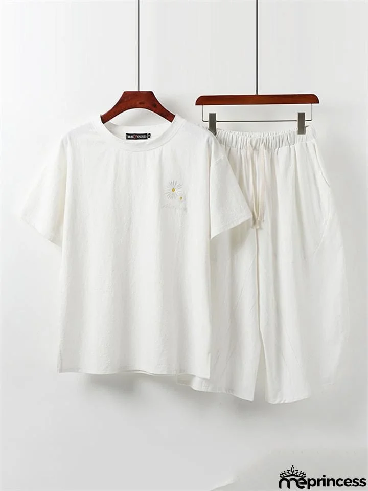Men's Short Sleeve Linen Sets