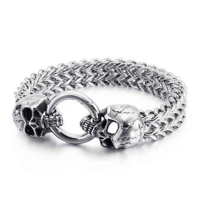 Luxury Metal Skull Bracelet
